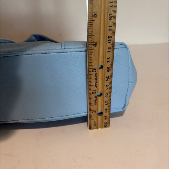 Vintage Y2K Mini Underarm Shoulder Bag Powder Blue Ruffled Lorelai Gilmore NWOT - Picture 8 of 11